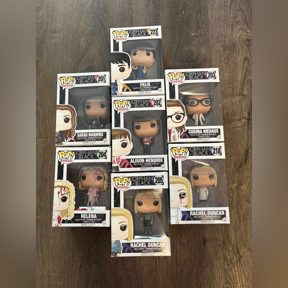 Orphan Black Funko Pop! Boxed Set – 7 Figures | Vaulted + Complete Clone Club